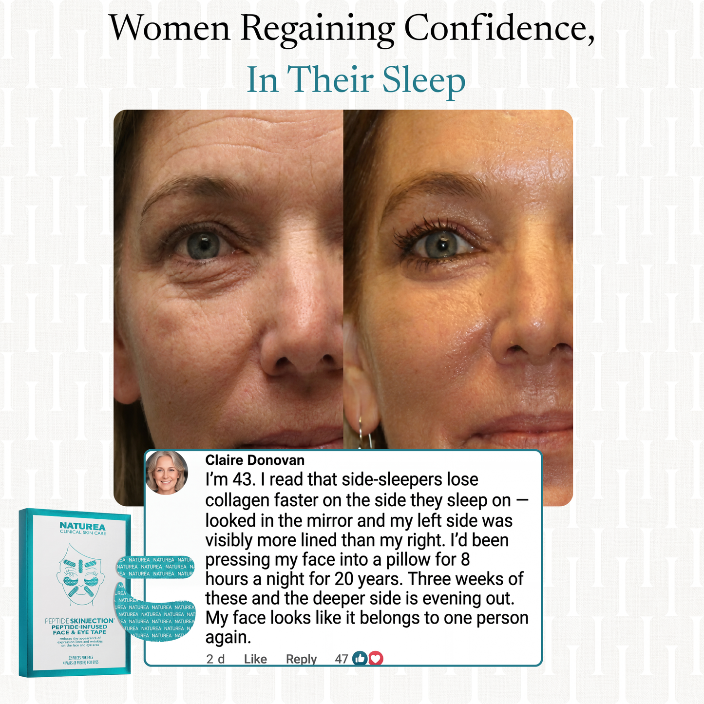 Peptide Infused Face & Eye Tape